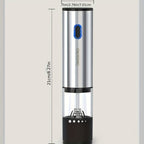 Grinder dimensions: 21 cm tall, 7 cm wide