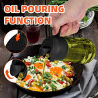 Pouring function: oil poured over a pan of eggs