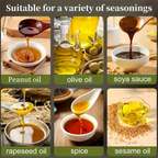 Suitable for peanut oil, olive oil, soy sauce, rapeseed oil, spice and sesame oil